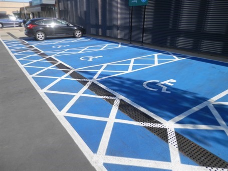 Waterproof coating on a Car Park