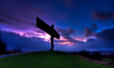 angel of the north silhouette